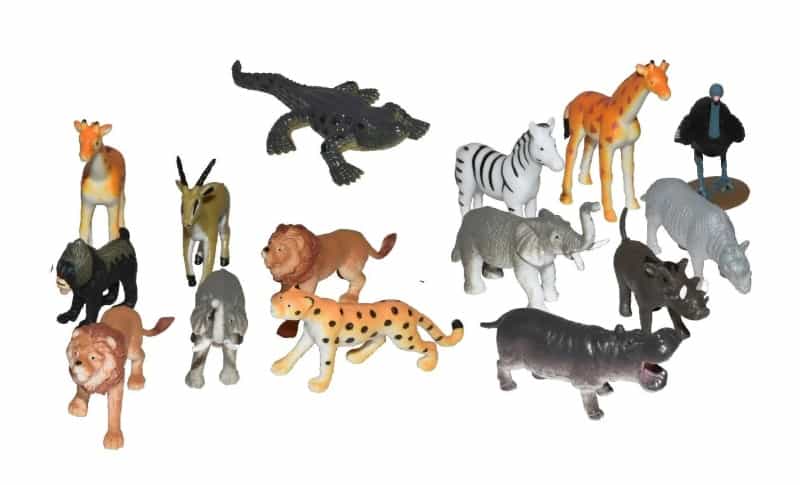 Eco Zip Tubes Africa Figurines - 13"