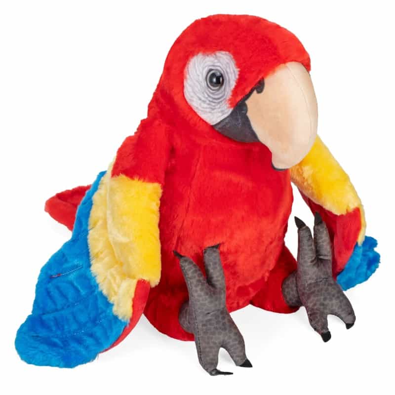 Artist Collection Scarlet Macaw Stuffed Animal - 15"