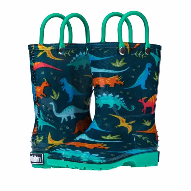 Jurassic Dinosaurs Rain Boots, Size 9