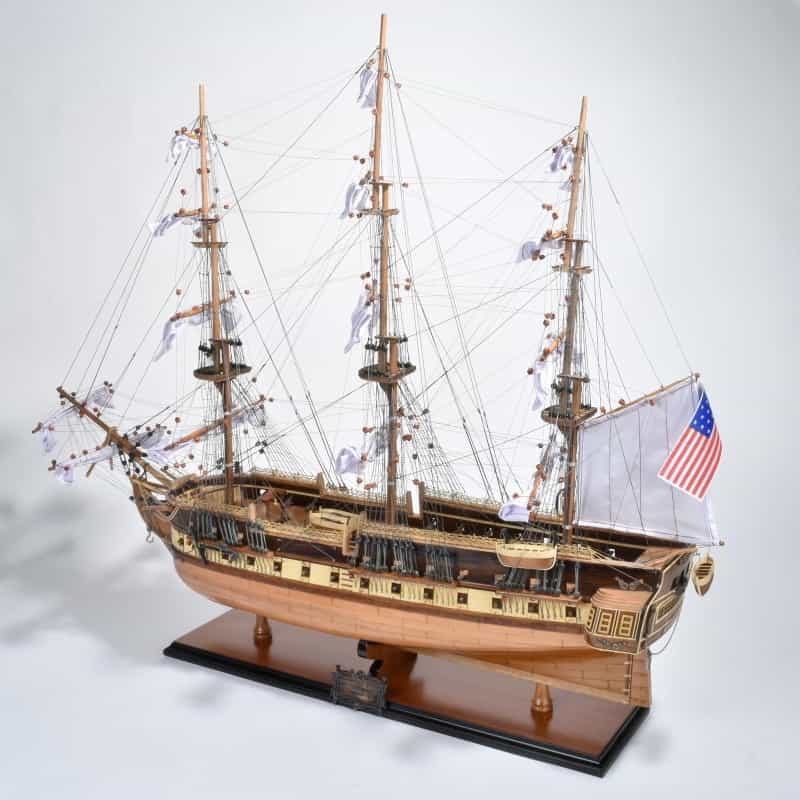 Uss Constitution Fully-Assembled Decorative Wood Model